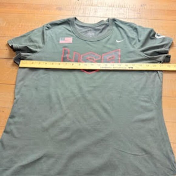 Nike Dri-FIT USA Graphic T-Shirt Women’s Green Size Large - Picture 5 of 8